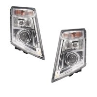 Headlight Set 24 V H7/H7 LED PY21W DE Halogen HELLA for...