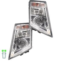 Headlight Set 24 V H7/H7 LED PY21W DE Halogen HELLA for...