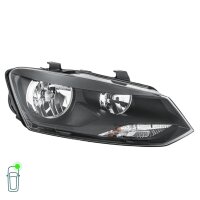 Headlight Set 12 V W5W PY21W H7/H7 FF Halogen HELLA for e.g. VW POLO
