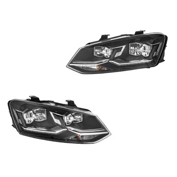 Scheinwerfer-Set links/rechts WY21W HELLA für VW Polo (6R1, 6C1)