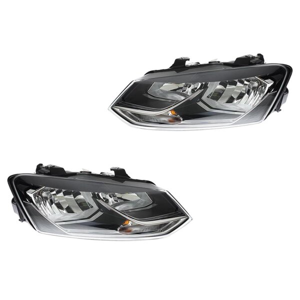 Headlight Set 12 V H7/H7 WY21W W5W Halogen FF HELLA for e.g. VW POLO