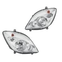Headlight Set 12 V W5W H7/H7 PY21W Halogen FF HELLA for...