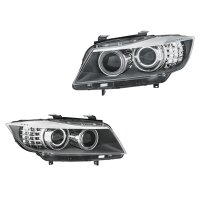 Headlight Set left right 12 V D1S H8 LED bi-xenon HELLA...