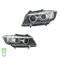 Headlight Set left right 12 V D1S H8 LED bi-xenon HELLA...
