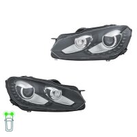 Headlight Set 12 V LED D1S PY21W W5W Bi-Xenon HELLA for...