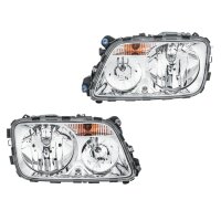 Headlight Set left right 24 V W5W PY21W H7/H1 Halogen FF...
