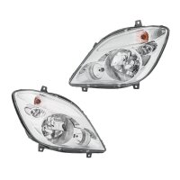 Headlight Set 12 V PY21W W5W H7/H7/H7 FF Halogen HELLA...