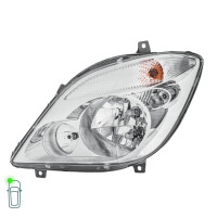 Headlight Set 12 V PY21W W5W H7/H7/H7 FF Halogen HELLA for e.g. MB