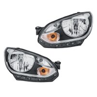 Headlight Set 12 V W21/5W PY21W H4 FF Halogen HELLA for...