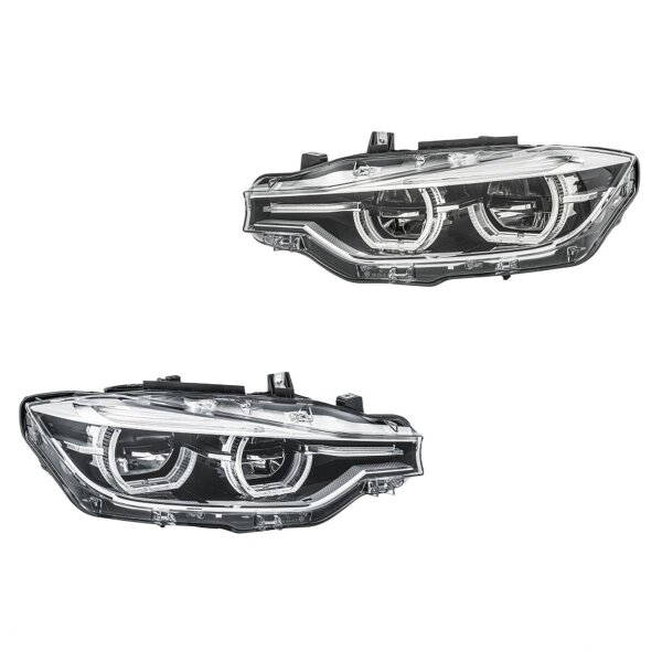 Headlight Set left right 12 V LED HELLA for BMW 3 Series and others