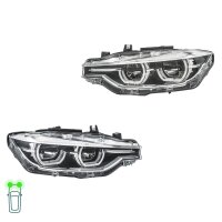Headlight Set left right 12 V LED HELLA for BMW 3 Series...