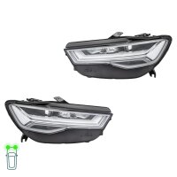 Headlight Set left right 12 V LED HELLA suitable for e.g....