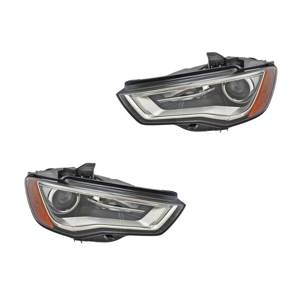 Headlight Set left right 12 V LED D3S PSY24W Bi-Xenon HELLA for e.g. AUDI A3