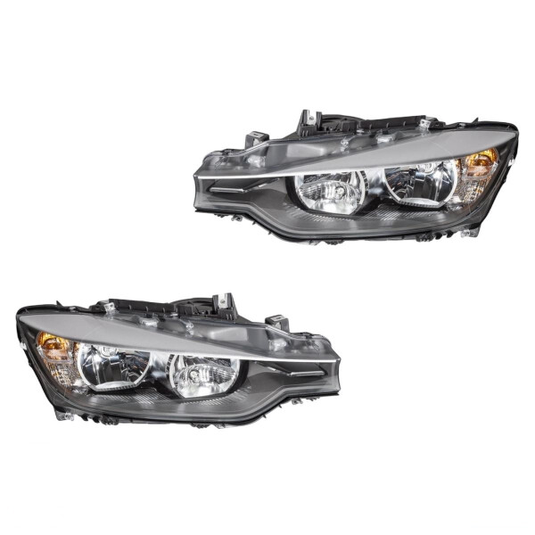 Headlight Set 12 V PY21W H7/H7 W6W Halogen FF HELLA for BMW 3 Series and others