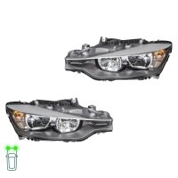 Headlight Set 12 V PY21W H7/H7 W6W Halogen FF HELLA for...