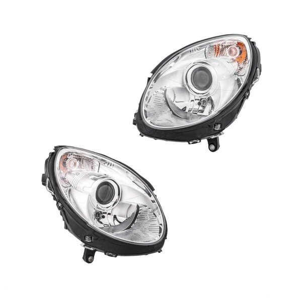 Headlight Set left right 12 V PY21W H7/H7 DE Halogen HELLA for MB R-CLASS