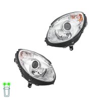 Headlight Set left right 12 V PY21W H7/H7 DE Halogen...