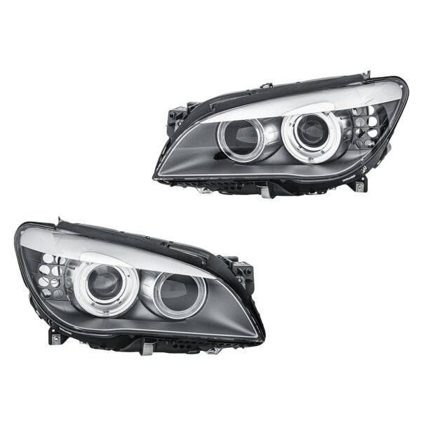 Headlight Set left right 12 V D1S H8 LED bi-xenon HELLA for BMW 7 Series