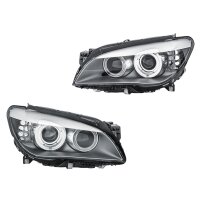 Headlight Set left right 12 V D1S H8 LED bi-xenon HELLA...
