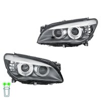 Headlight Set left right 12 V D1S H8 LED bi-xenon HELLA...