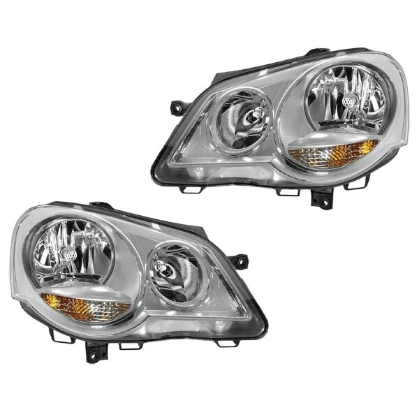 Scheinwerfer-Set links/rechts W5W HELLA für VW Polo (9N_)