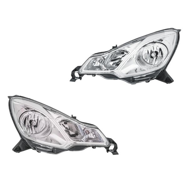 Scheinwerfer-Set links/rechts H7/H1 HELLA für Citroën C3 II (SC_)