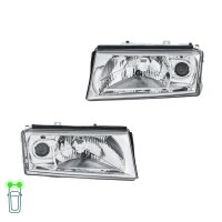 Headlight Set 12 V H4/H3 W5W DE Halogen HELLA for SKODA...