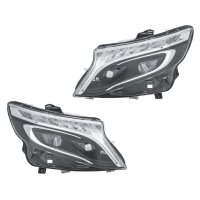 Headlight Set left right LED HELLA for MERCEDES-BENZ VITO...