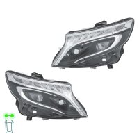 Headlight Set left right LED HELLA for MERCEDES-BENZ VITO...