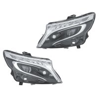 Headlight Set left right LED HELLA for MERCEDES-BENZ VITO...