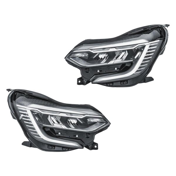 Headlight Set left right LED HELLA suitable for RENAULT CAPTUR