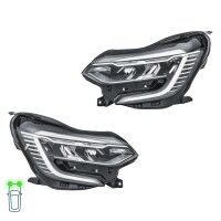 Headlight Set left right LED HELLA suitable for RENAULT...