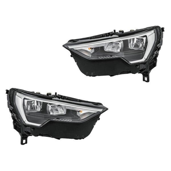 Headlight Set 12 V LED PWY24W HELLA suitable for e.g. AUDI Q3