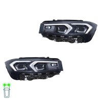 Headlight Set left right 12 V LED Matrix HELLA Lighting...
