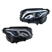 Headlight Set left right 12 V LED HELLA Lighting...
