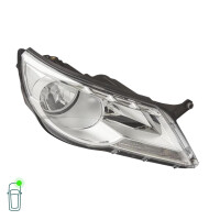 Headlight Set left right 12 V H7/H7 W5W PY21W Halogen FF HELLA for VW TIGUAN