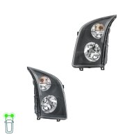Headlight Set left right 12 V H7/H7 PY21W P21/5W FF HELLA...