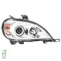 Headlight Set 12 V D2S/H7 W5W PY21W Bi-Xenon Halogen HELLA for MB