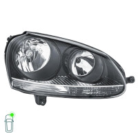 Headlight Set 12 V W5W PY21W H7/H7 Halogen FF HELLA for e.g. VW GOLF