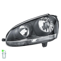 Headlight Set 12 V W5W PY21W H7/H7 Halogen FF HELLA for e.g. VW GOLF
