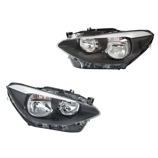 Headlight Set 12 V W21W H7/H7 PY21W H6W FF Halogen HELLA for BMW and others