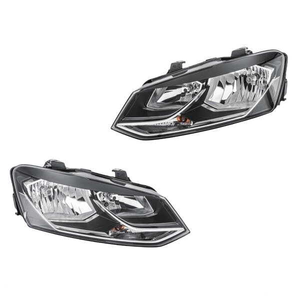 Scheinwerfer-Set links/rechts WY21W HELLA für VW Polo (6R1, 6C1)