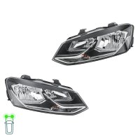 Headlight Set 12 V H7/H7 WY21W W5W FF Halogen HELLA for...