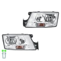 Headlight Set left right 24 V H7/H7 PY21W Halogen HELLA...