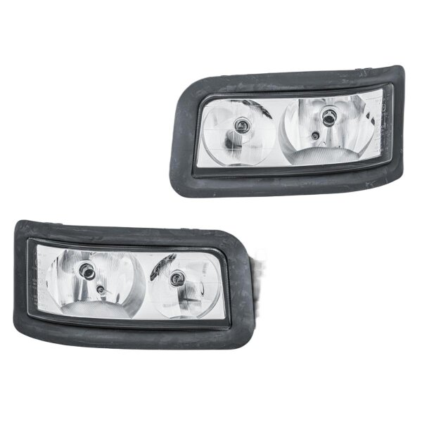 Headlight Set left right 24 V W5W H7/H7 halogen HELLA for MAN TGS and others