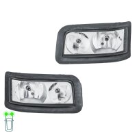 Headlight Set left right 24 V W5W H7/H7 halogen HELLA for...