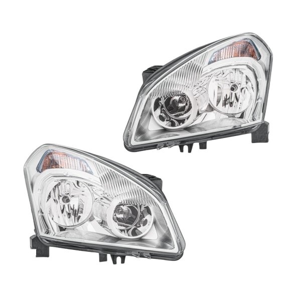 Headlight Set 12 V H7/H7 W5W PY21W Halogen HELLA for NISSAN QASHQAI