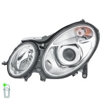 Headlight Set 12 V W5W H7/H7 PY21W Halogen HELLA for e.g. MB E-CLASS