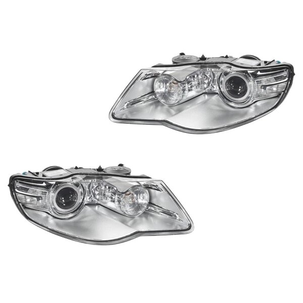 Headlight Set left right 12 V D1S/H7 bi-xenon HELLA for VW TOUAREG