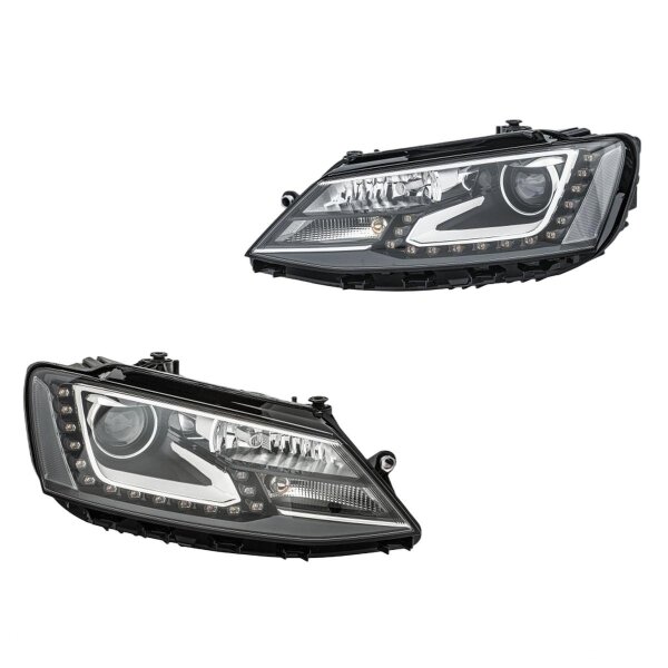 Hauptscheinwerfer-Set links rechts 12 V PY21W D3S/H7 Bi-Xenon HELLA für VW JETTA